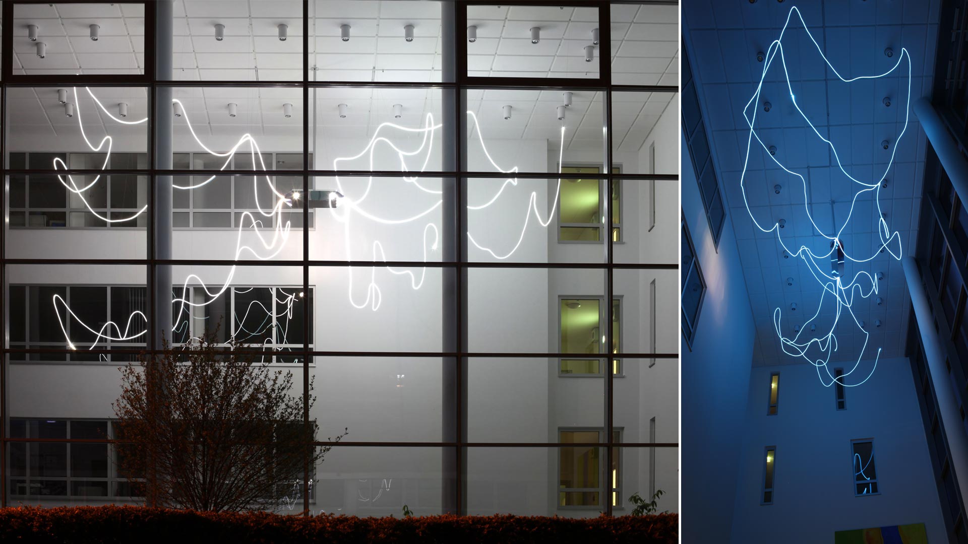 MAASS-Lichtplanung_Leuchtendesign für Foyer eines Bürogebäudes__MAASS-Foyer-Eschborn-001