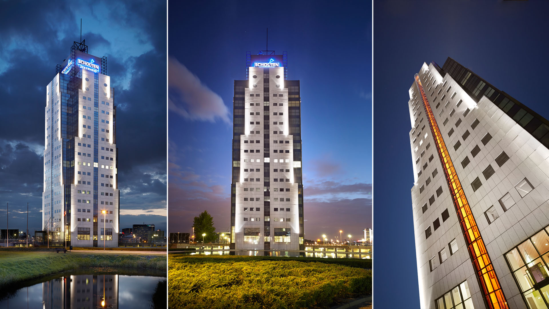 MAASS-Lichtplanung_Fassadenbeleuchtung in den Nieder­landen__MAASS-Shouten-Toren-001